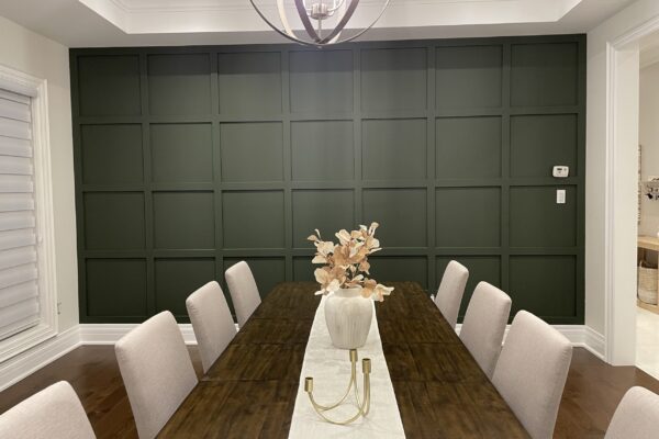 featured wall, wall accent idea