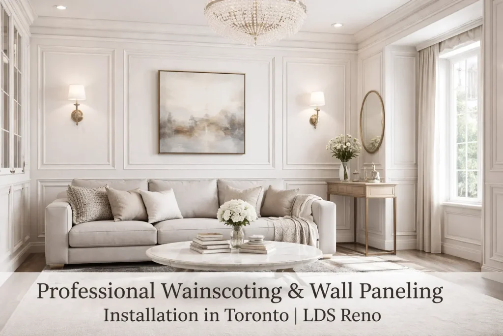 Professional Wainscoting & Wall Paneling Installation in Toronto   LDS Reno